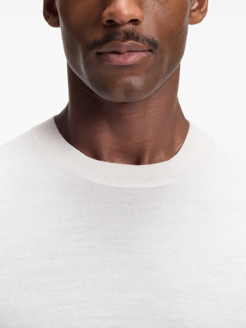 BOSS Trui met ronde hals Beige