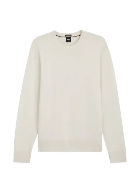 BOSS merino wool sweater in a regular fit