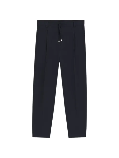 HUGO modern-fit pants in performance-stretch seersucker