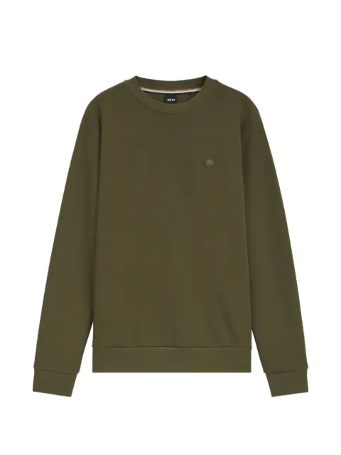 BOSS cotton-blend sweatshirt with Double B monogram