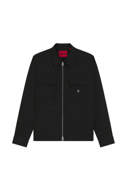 HUGO zip-up oversized-fit jacket