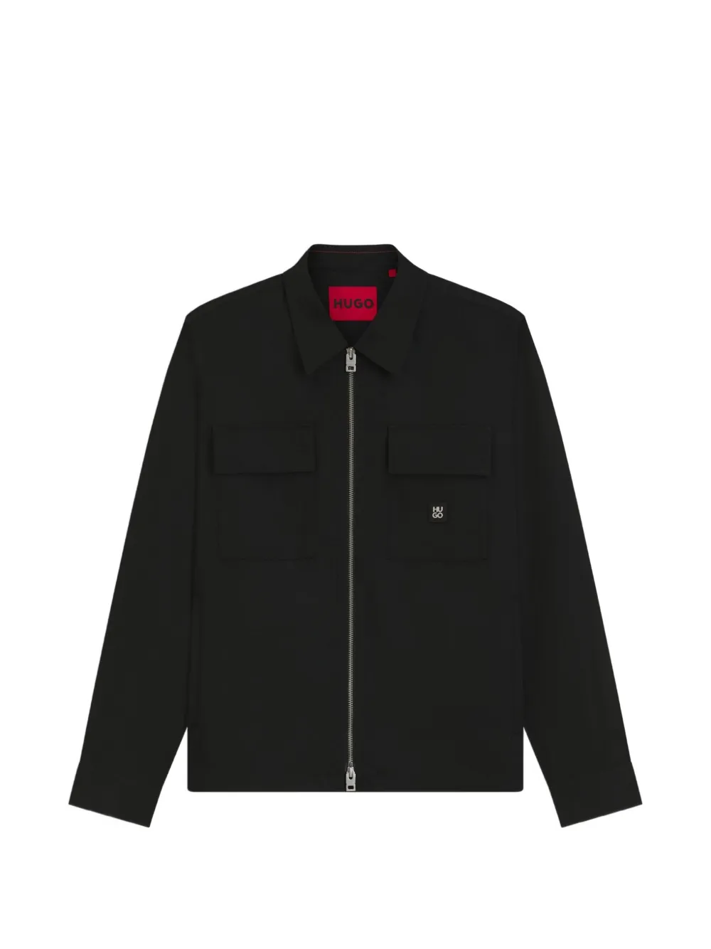 HUGO Oversized-Jacke mit Reißverschluss - Schwarz