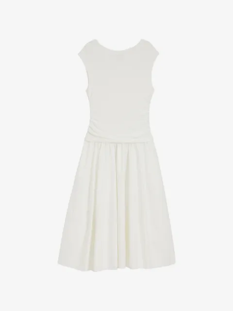 BOSS ruched-detail midi dress