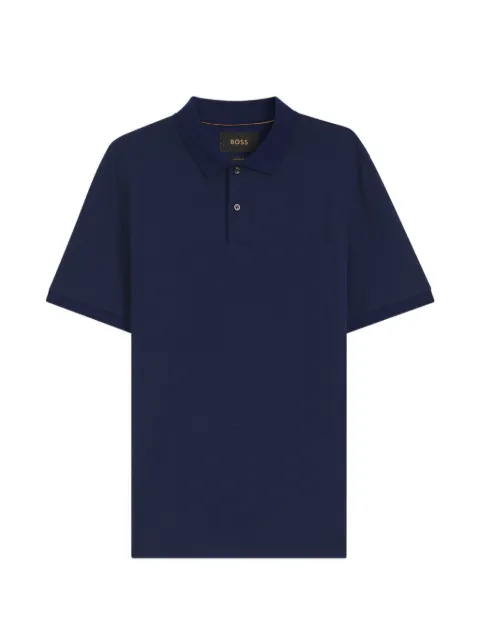 BOSS Camisa polo de tricô jacquard