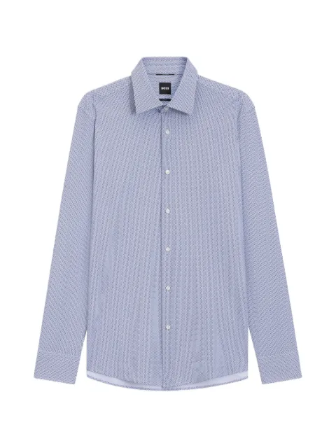 BOSS chemise cintrée à imprimé géométrique