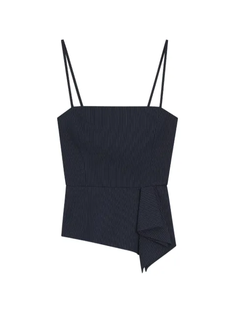 HUGO top con peplum y motivo de rayas diplomáticas
