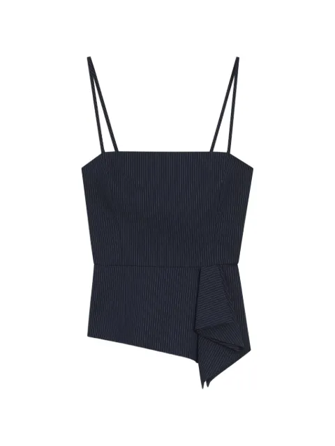 HUGO top con peplum y motivo de rayas diplomáticas