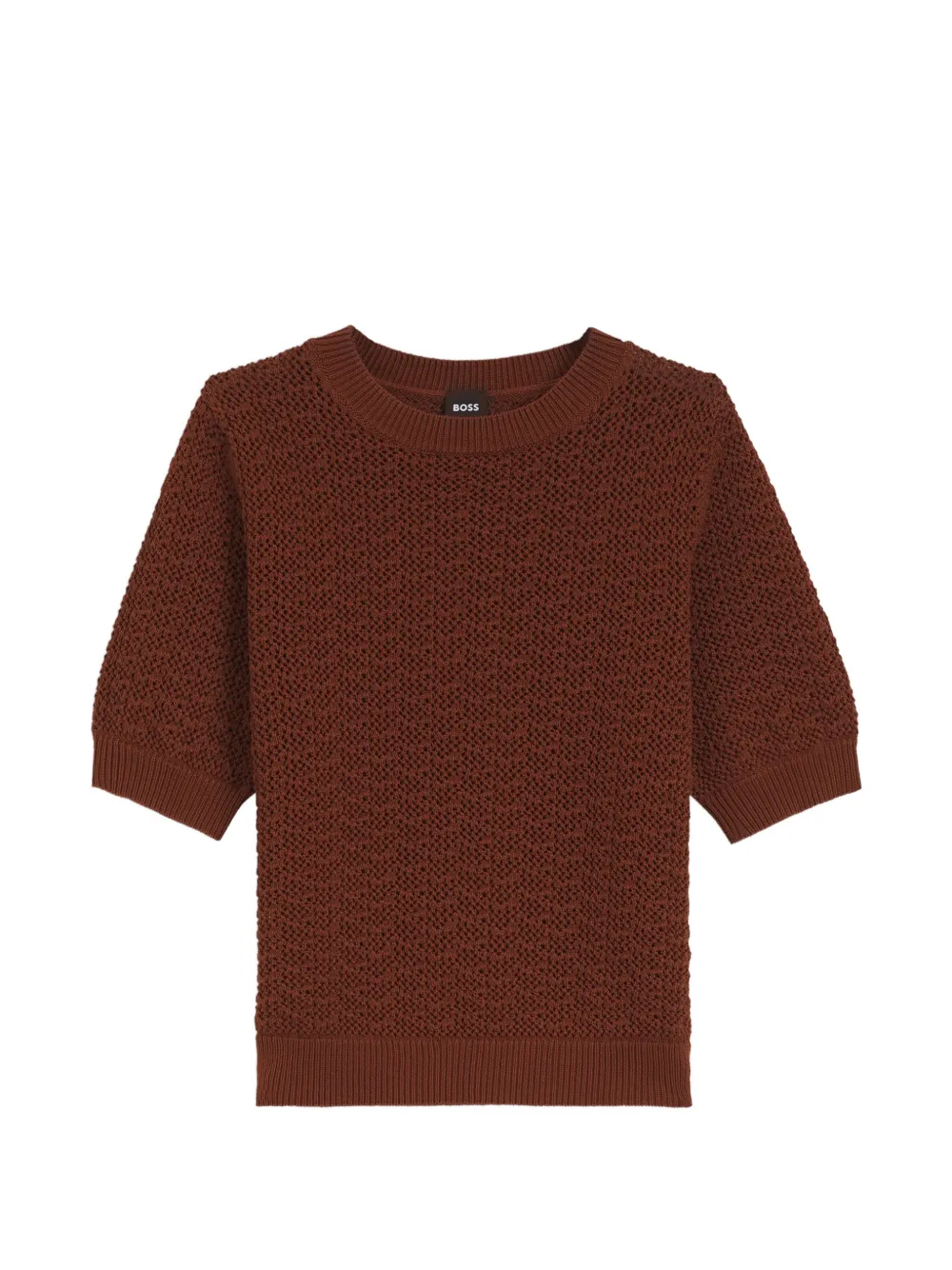 BOSS Maglione a maniche corte - Marrone