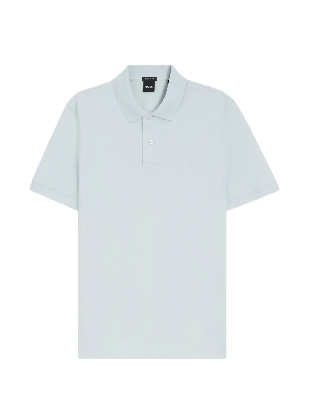 BOSS Palles piqué poloshirt met geborduurd logo Blauw
