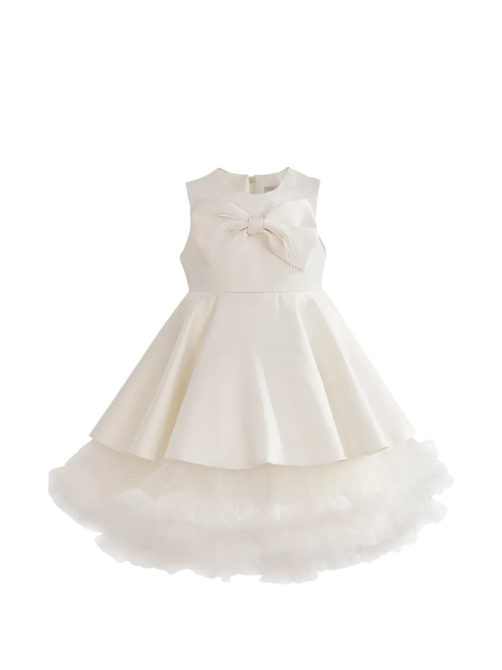 Tulleen Anastasia bow-detail tulle dress - Nude