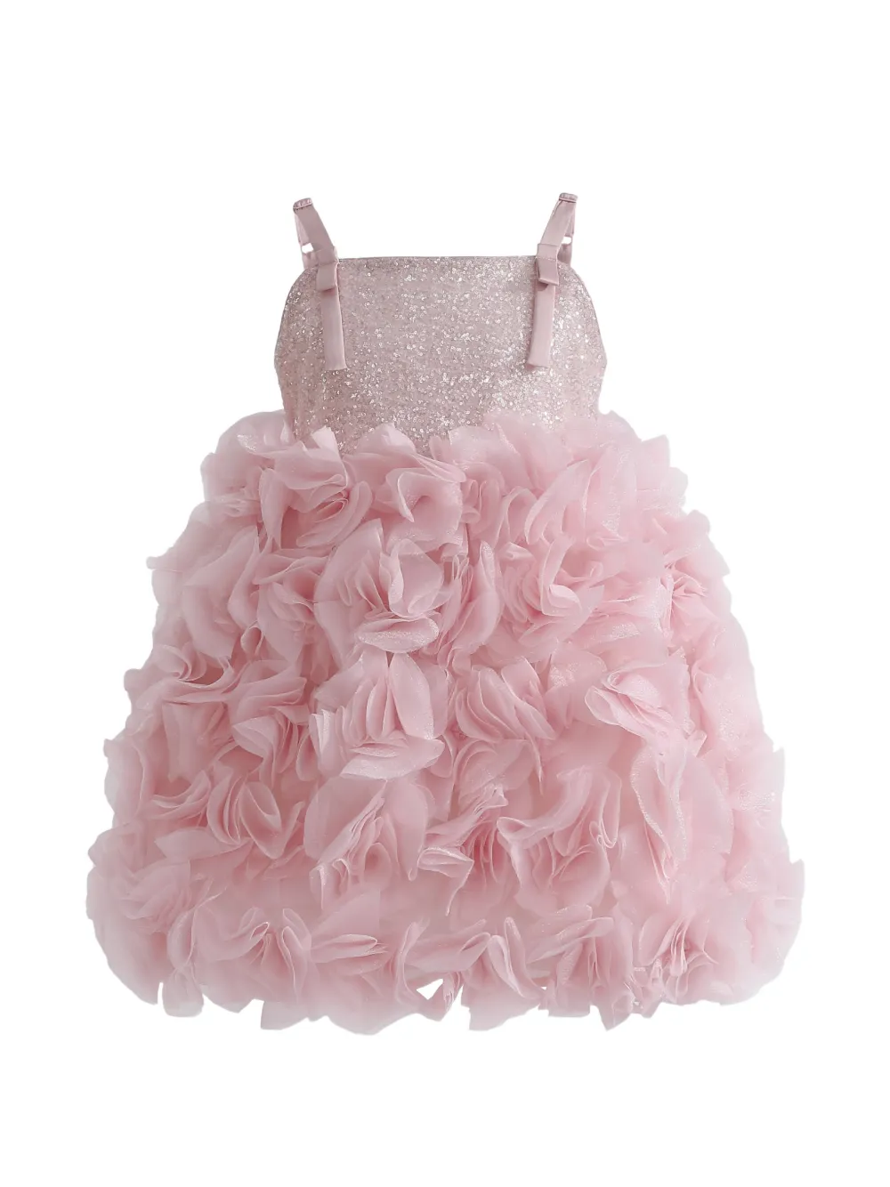 Tulleen Arabella glittered ruffled dress - Rosa