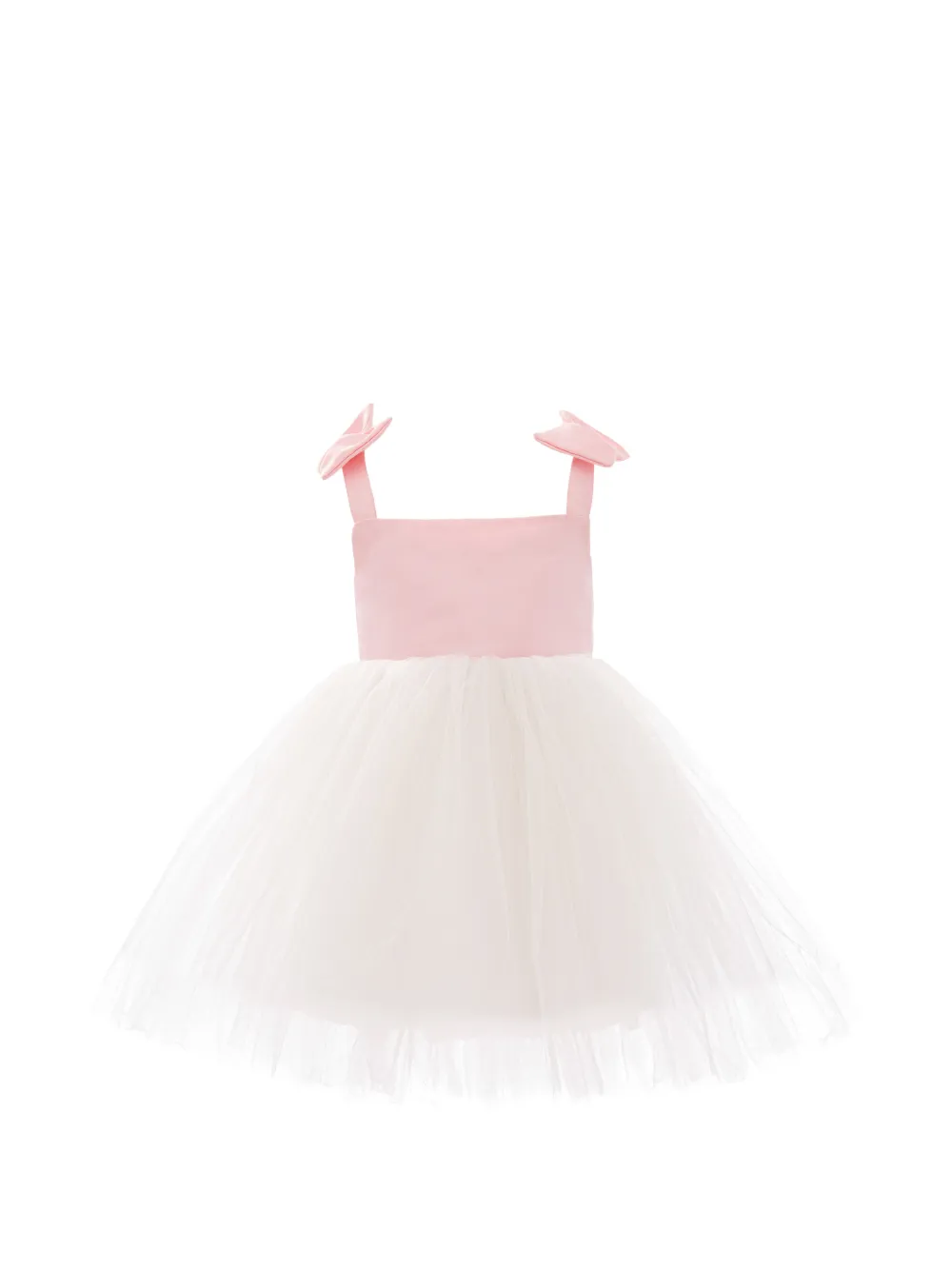 Mimi Tutu bow-detail tulle dress - Bianco