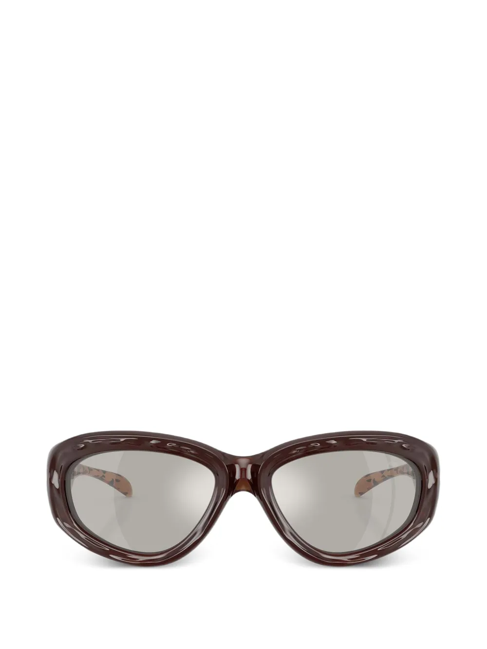 Diesel oval-frame sunglasses - Braun