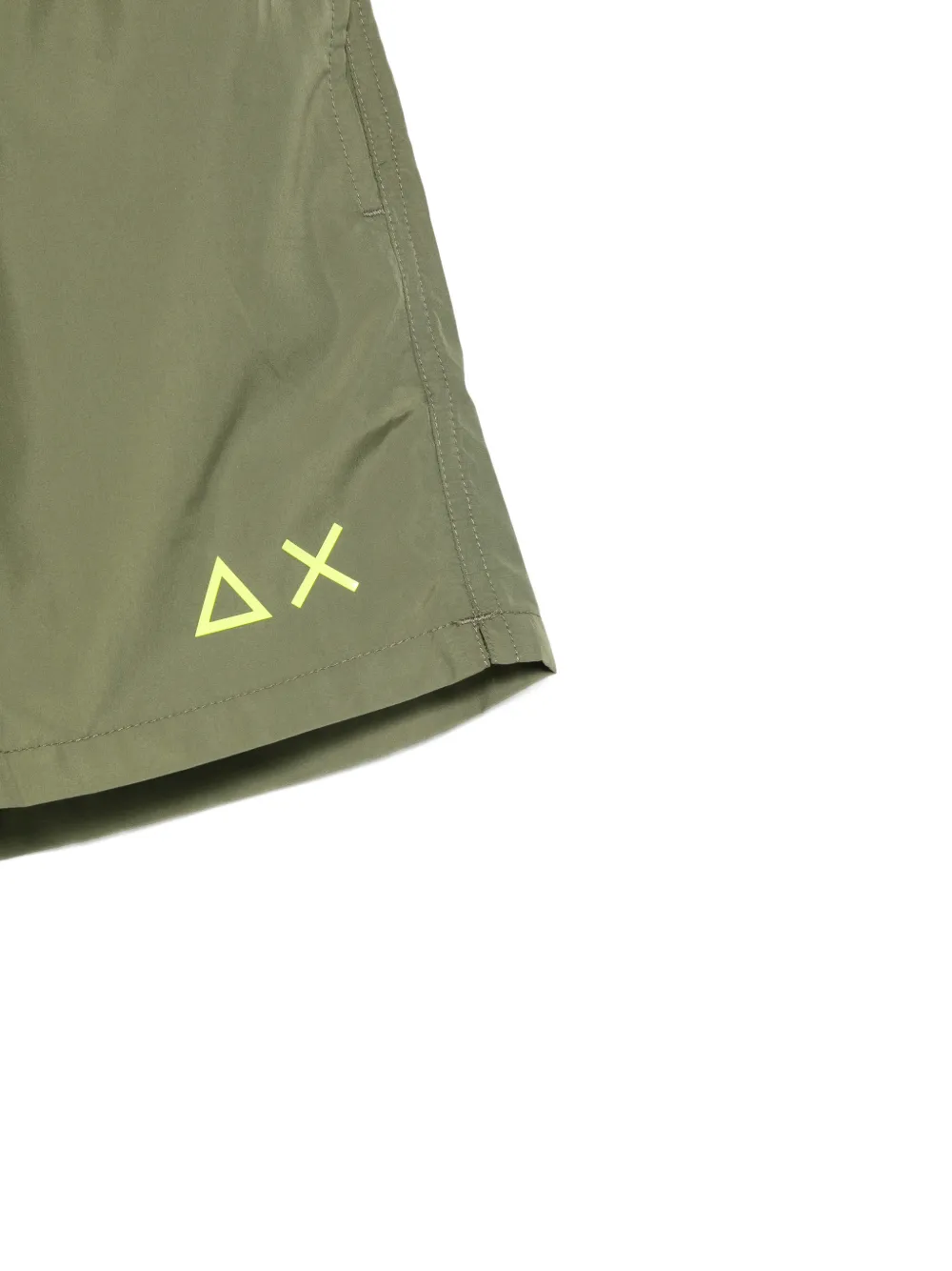 SUN68 KIDS Zwembroek met logoprint en trekkoord Groen