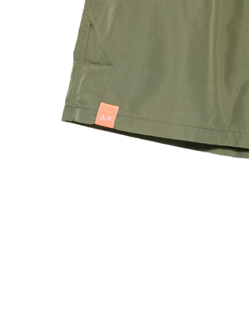 SUN68 KIDS Zwembroek met logoprint en trekkoord Groen