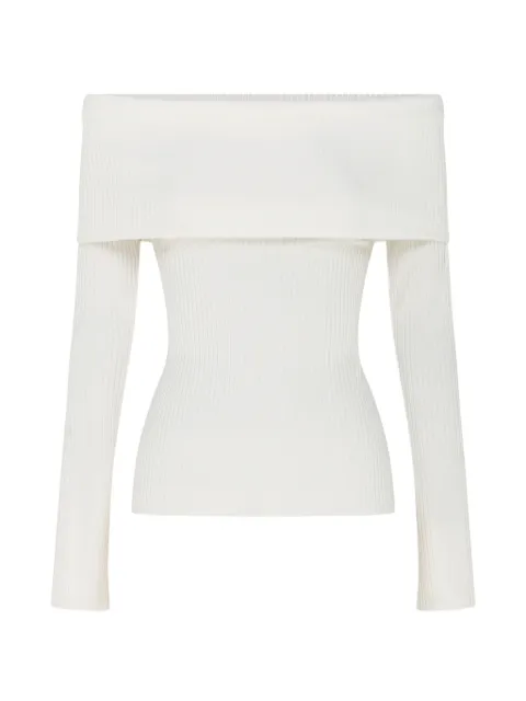 Studio Amelia off-the-shoulder ribbed top