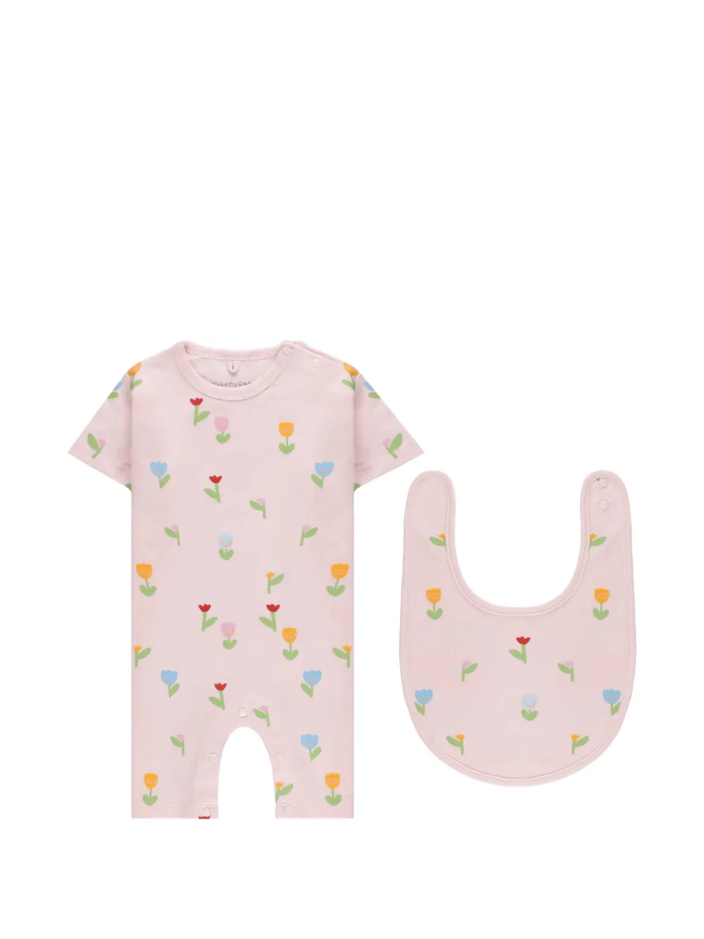 Stella McCartney Kids floral-print babygrow set (set of two) - Rosa