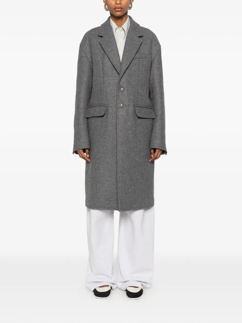 DSQUARED2 Jas met enkele rij knopen Grijs