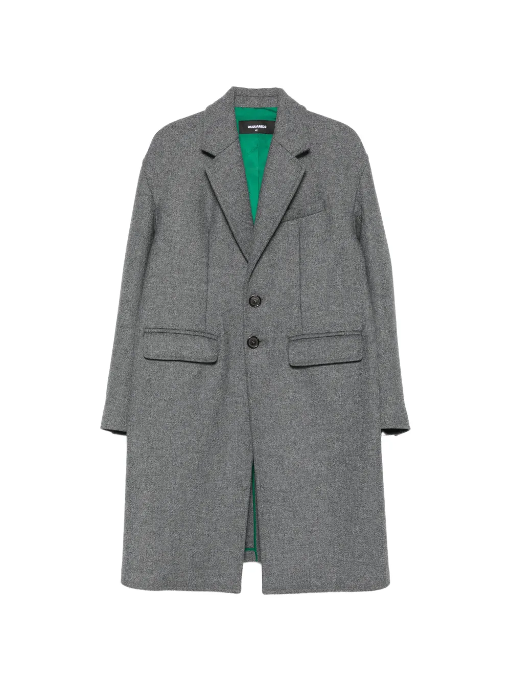 DSQUARED2 single-breasted notched-lapel coat - Grey
