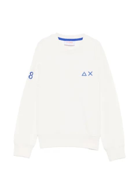 SUN68 KIDS embroidered-logo sweatshirt