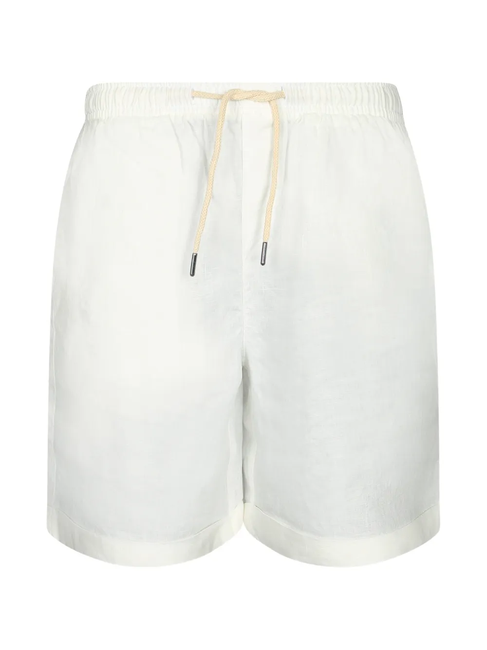 PENINSULA SWIMWEAR drawstring-waist linen shorts - Bianco