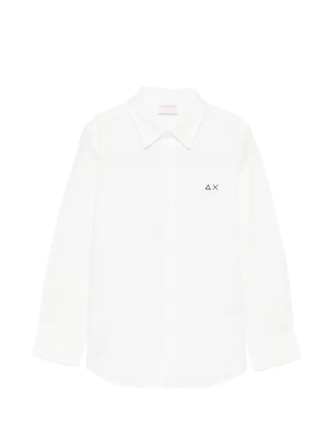 SUN68 KIDS embroidered-logo shirt