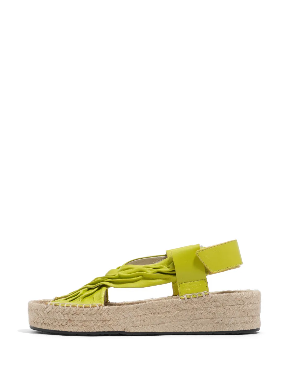 Bimba y Lola ruched leather sandals - Verde