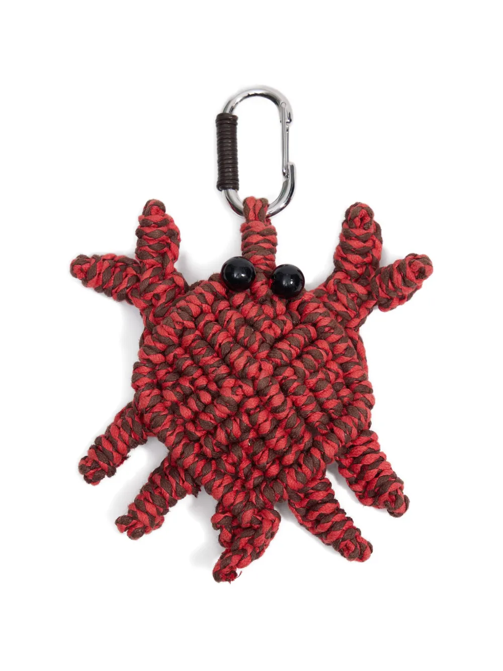 Bimba Y Lola Crab Macramé Keyring In Red