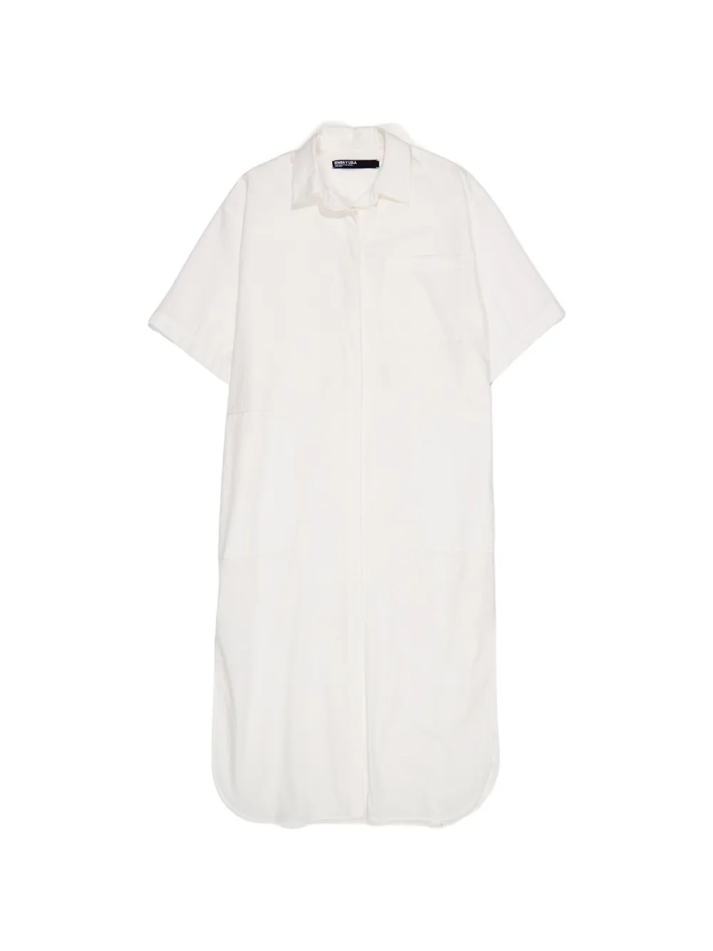 Bimba y Lola cut-out embroidered shirt dress - White