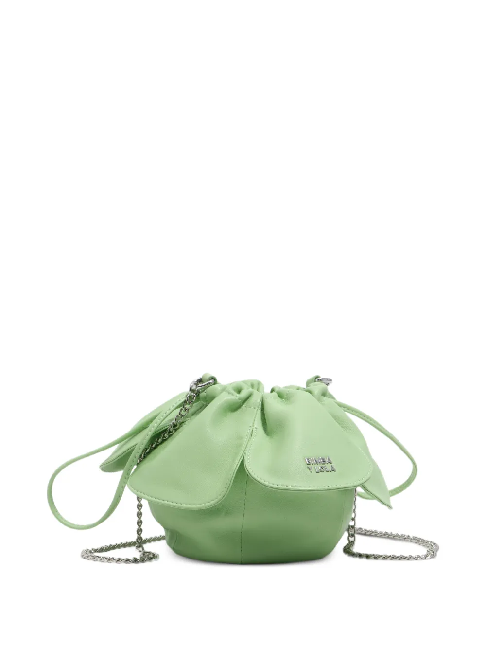 Bimba y Lola Pétalo leather bucket bag - Verde