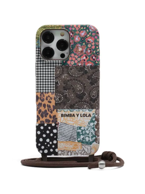 Bimba y Lola iPhone 16 Pro Max-Hülle mit Patchwork-Print