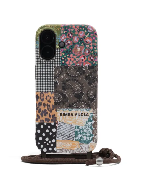 Bimba y Lola iPhone 16-Hülle mit Patchwork-Print