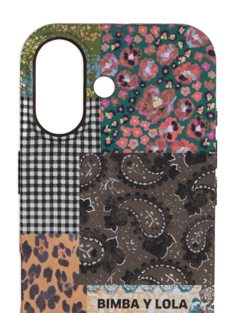 Bimba Y Lola Patchwork-print Iphone 16 Phone Case In Multi