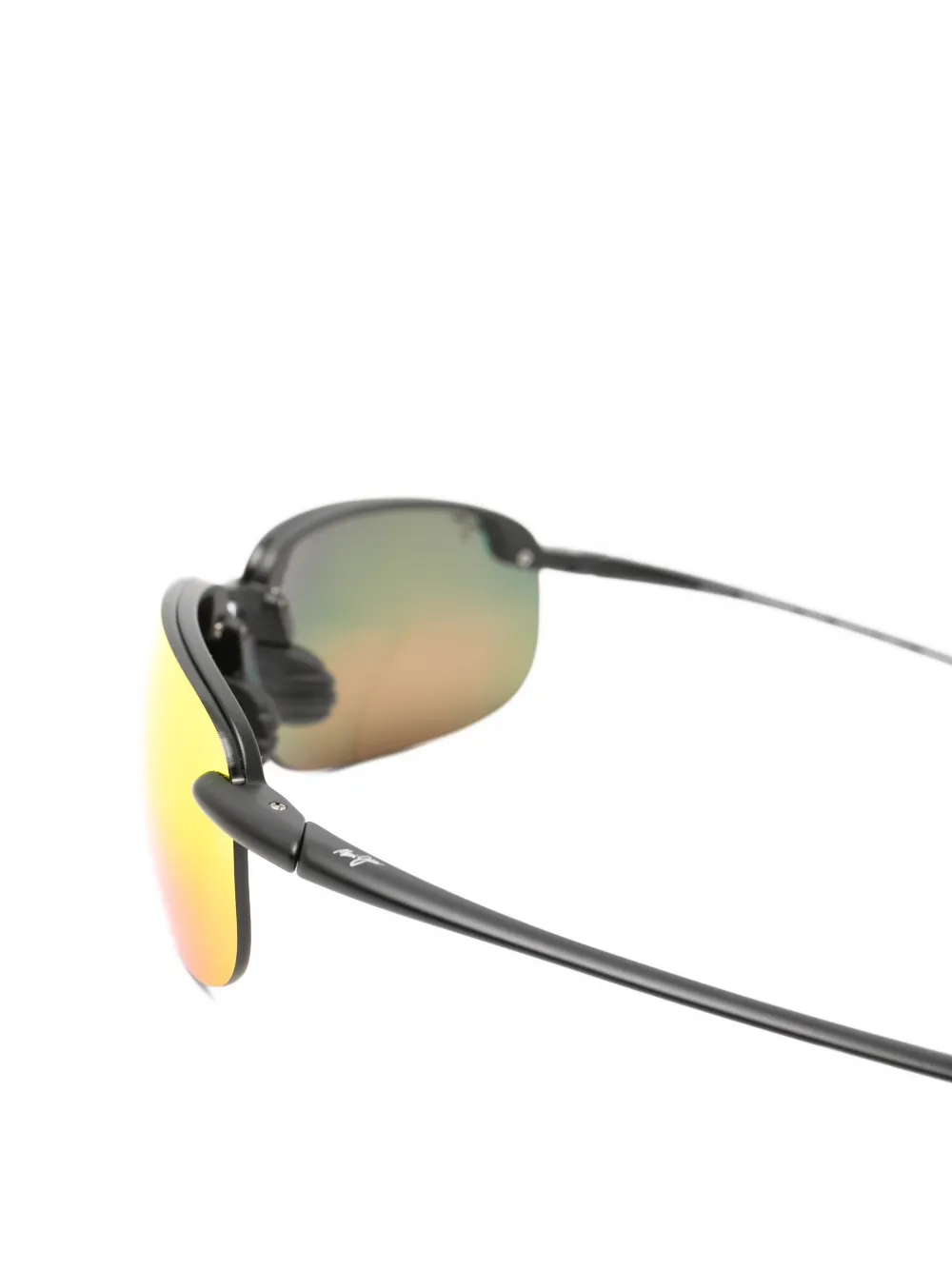 Maui Jim Hookipa zonnebril met vierkant montuur Zwart
