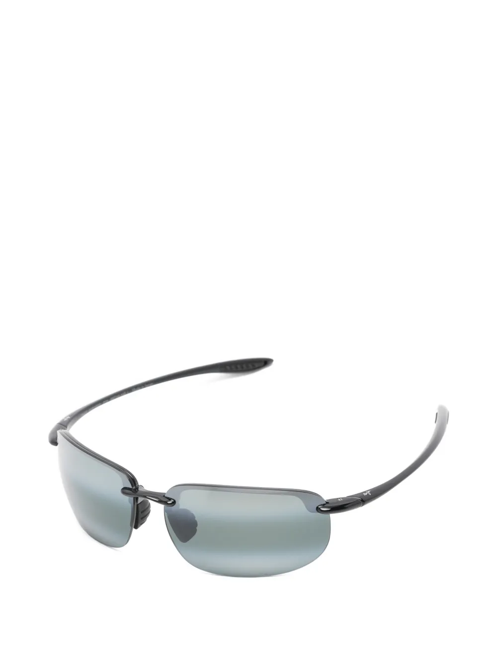 Maui Jim Hookipa Xlarge zonnebril met rond montuur Zwart