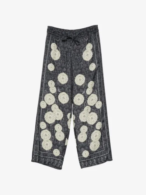 John Richmond floral-print drawstring trousers