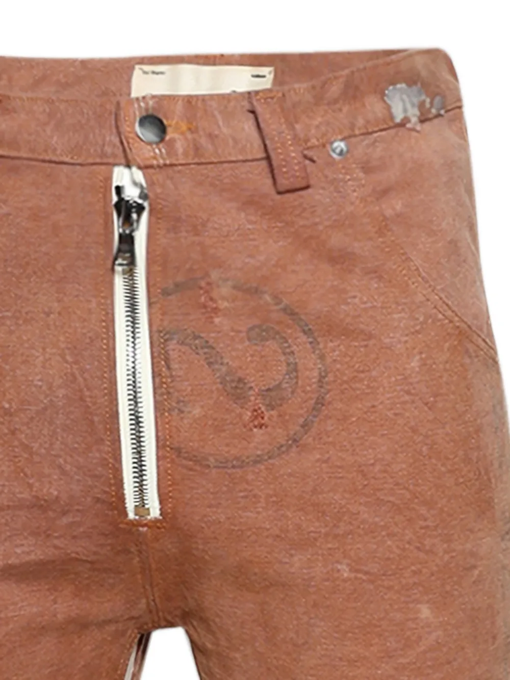 SEKRIT Western flared jeans Bruin
