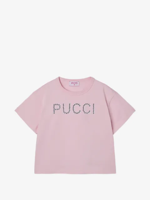 PUCCI Junior T-shirt with decorated logo