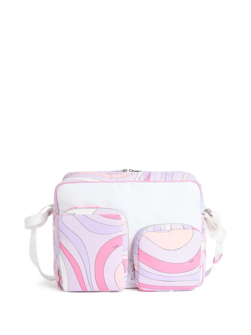 PUCCI Junior Marmo print baby changing bag - Weiß