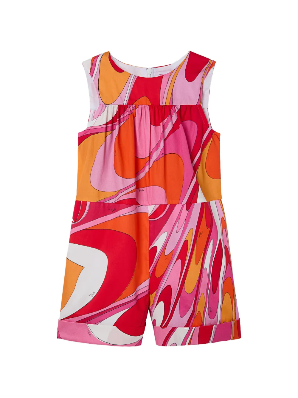 PUCCI Junior Onde print dress - Red