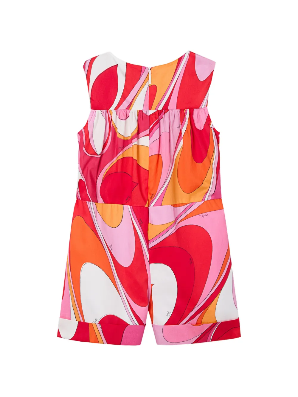 PUCCI Junior Jurk met Onde-print Rood