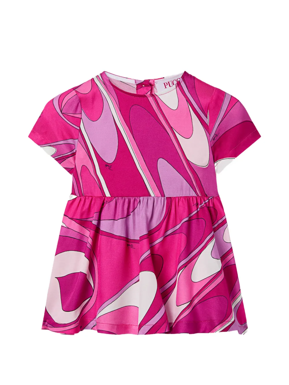 PUCCI Junior Onde print dress - Rosa