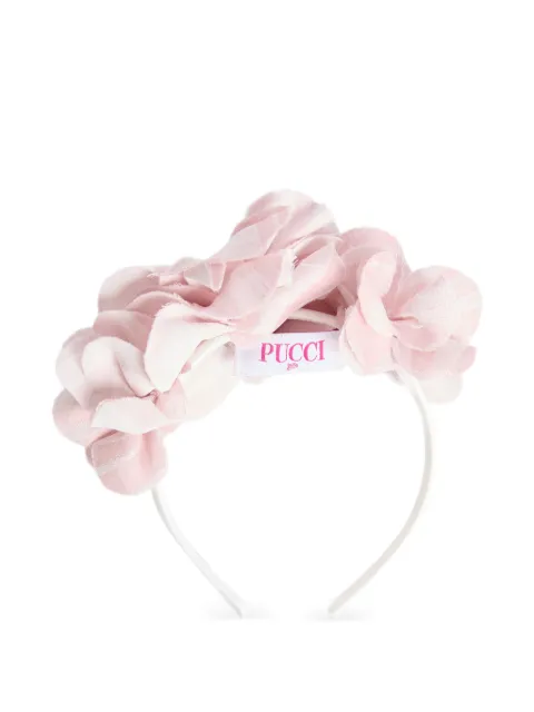 PUCCI Junior 장식 마르모 프린트 헤어밴드