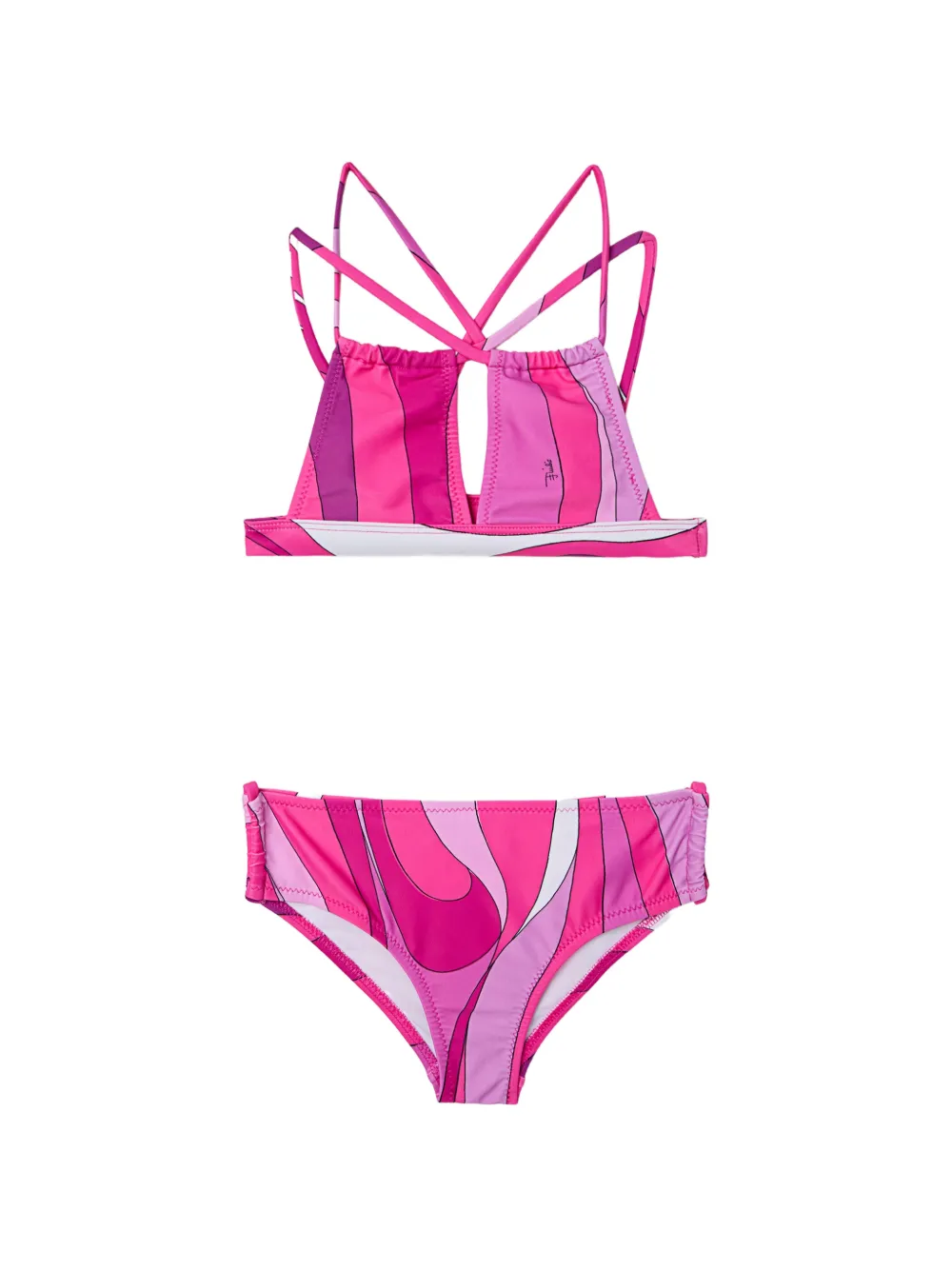 PUCCI Junior Marmo print bikini - Rosa