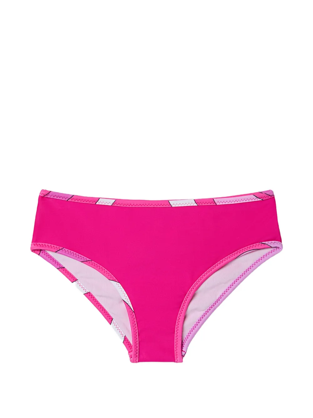 PUCCI Junior bikini bottoms with printed edges - Rosa