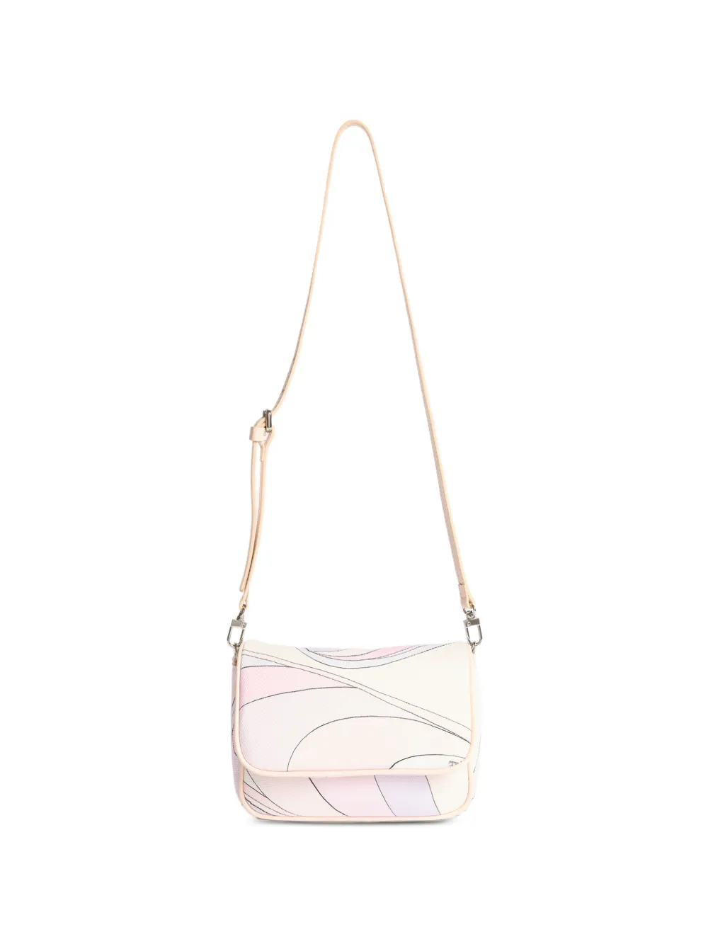PUCCI Junior Onde print crossbody bag - Toni neutri