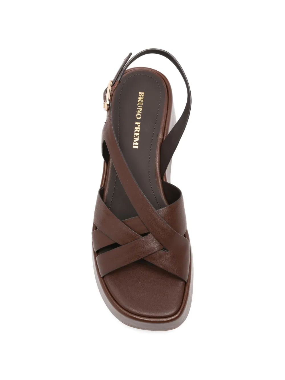 Bruno Premi crossover-strap platform sandals Bruin