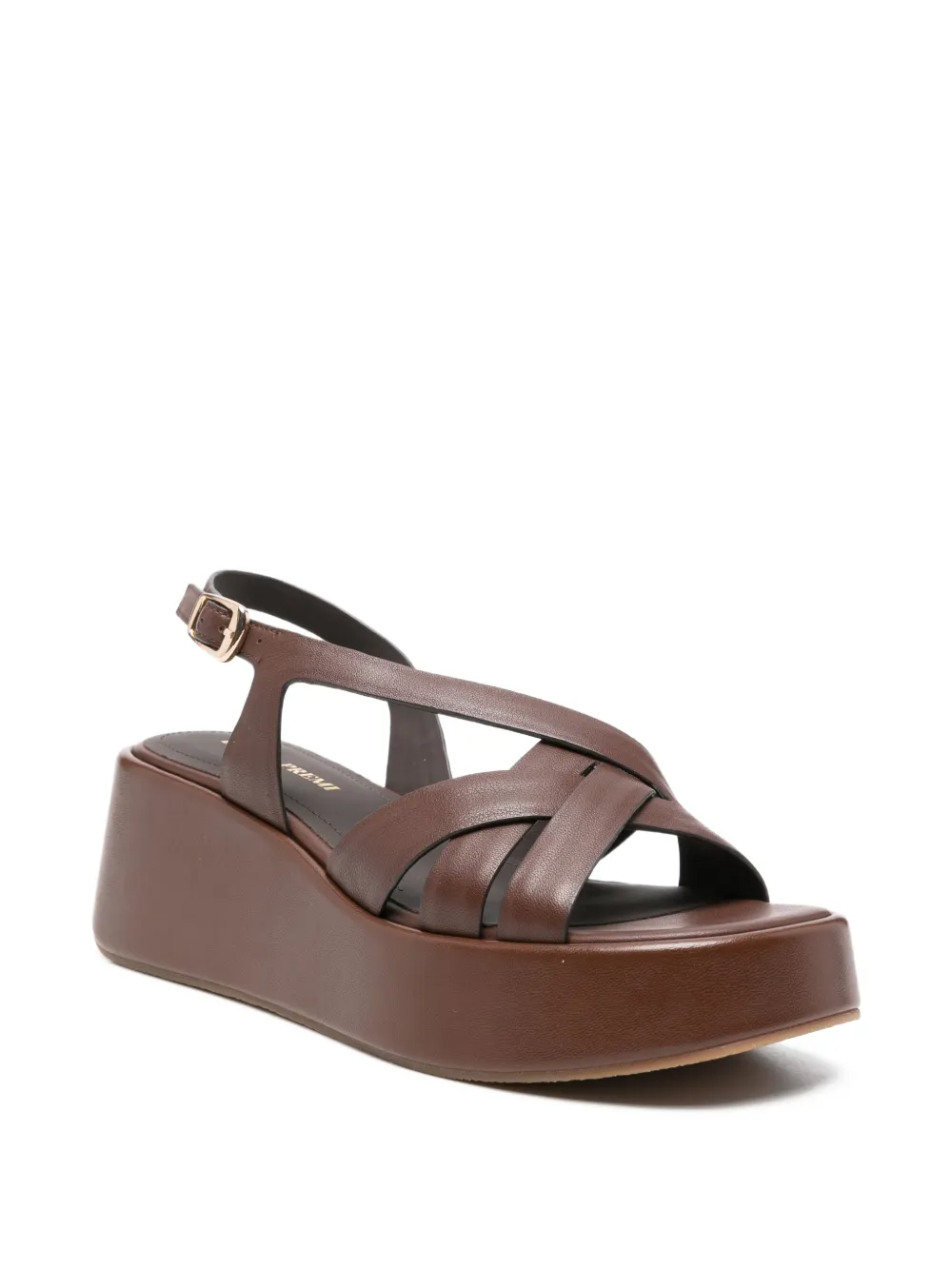 Bruno Premi crossover-strap platform sandals Bruin