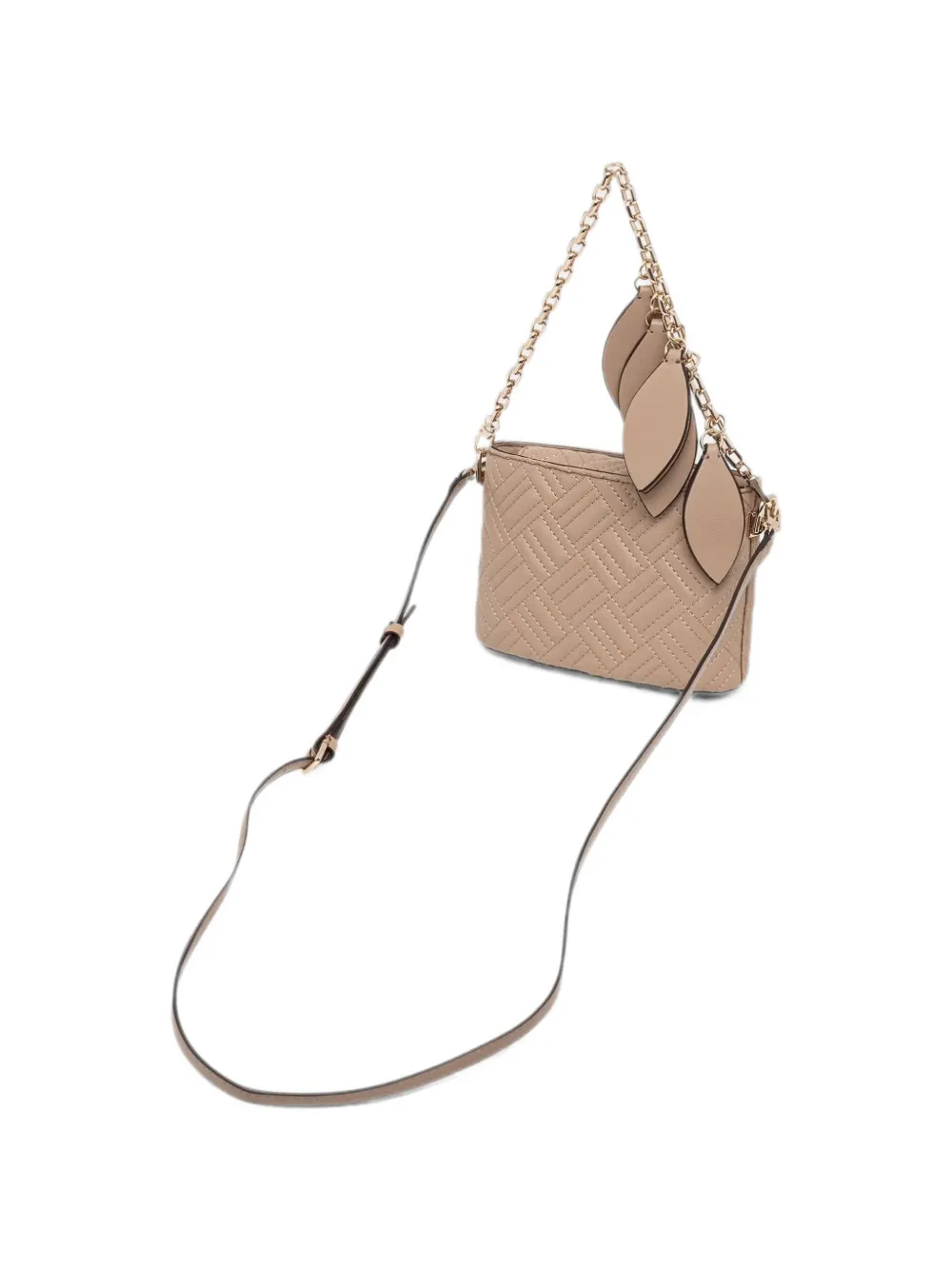 GUESS USA Enisa gewatteerde mini-schoudertas Beige
