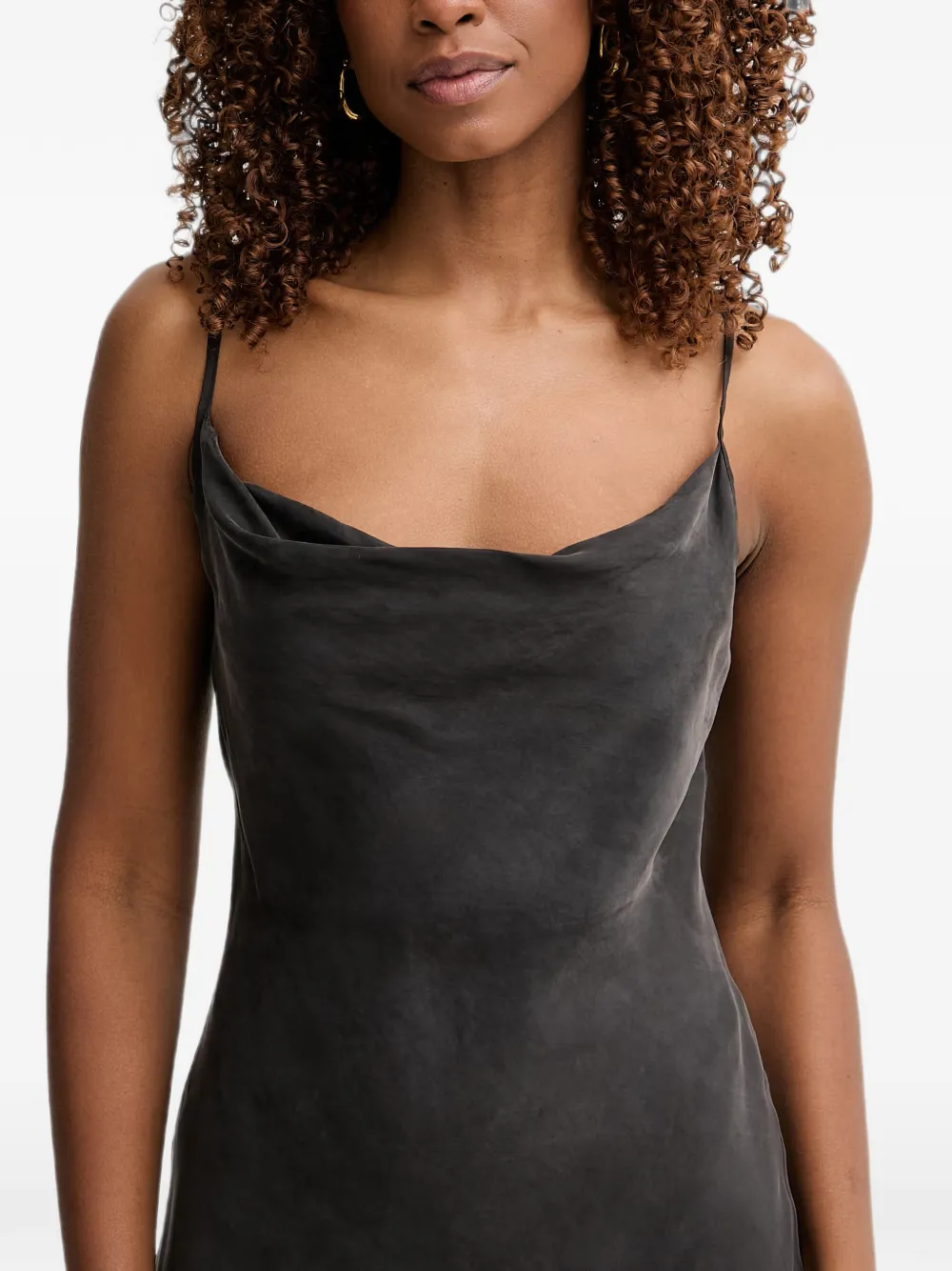 GUESS USA Midi-jurk met col Grijs